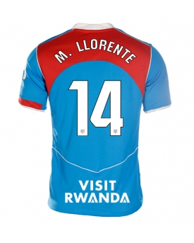 Atletico Madrid Marcos Llorente #14 Maglia Gara Terza Repliche 2025-26 Donna Maniche Corte